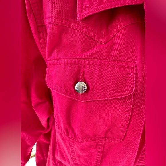Chaps hot pink denim jacket - Picture 3 of 8